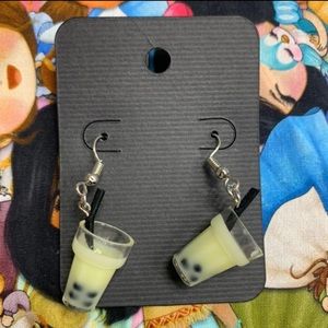 Boba Drink Earrings